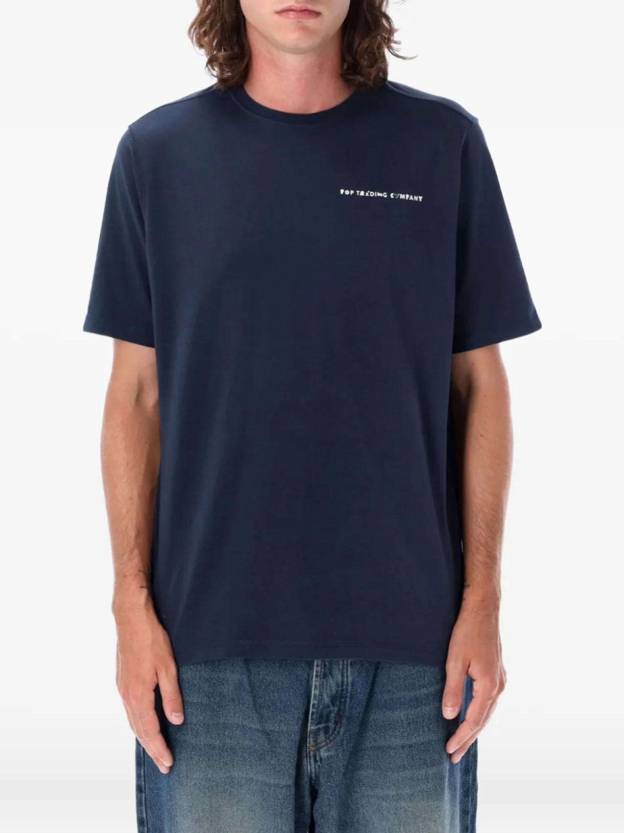 

Футболка с логотипом Pop Trading Company, синий
