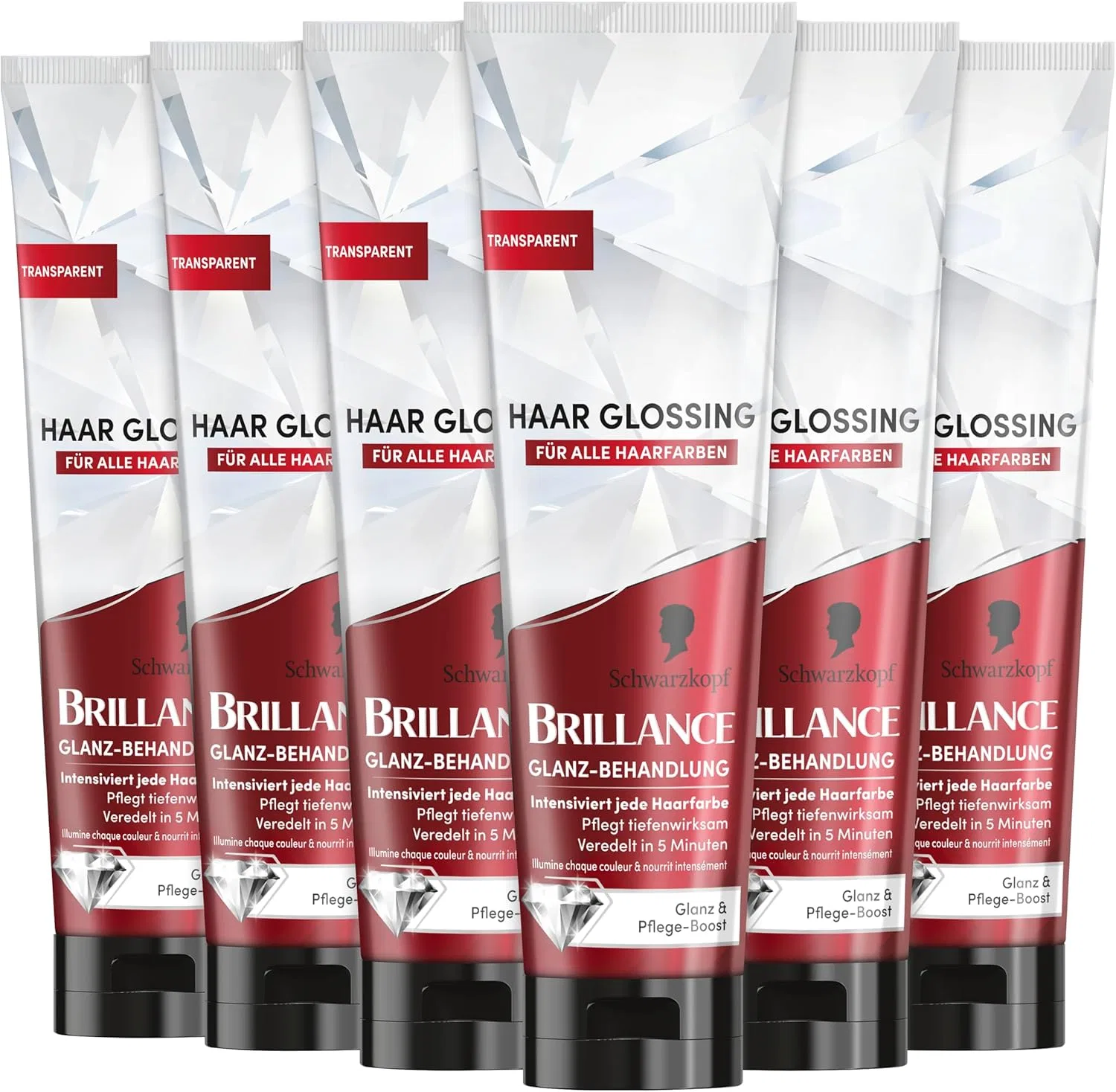 Нейтральное средство для блеска волос «Brillance Shine Treatment» 6 x 150 мл от Schwarzkopf Brillance