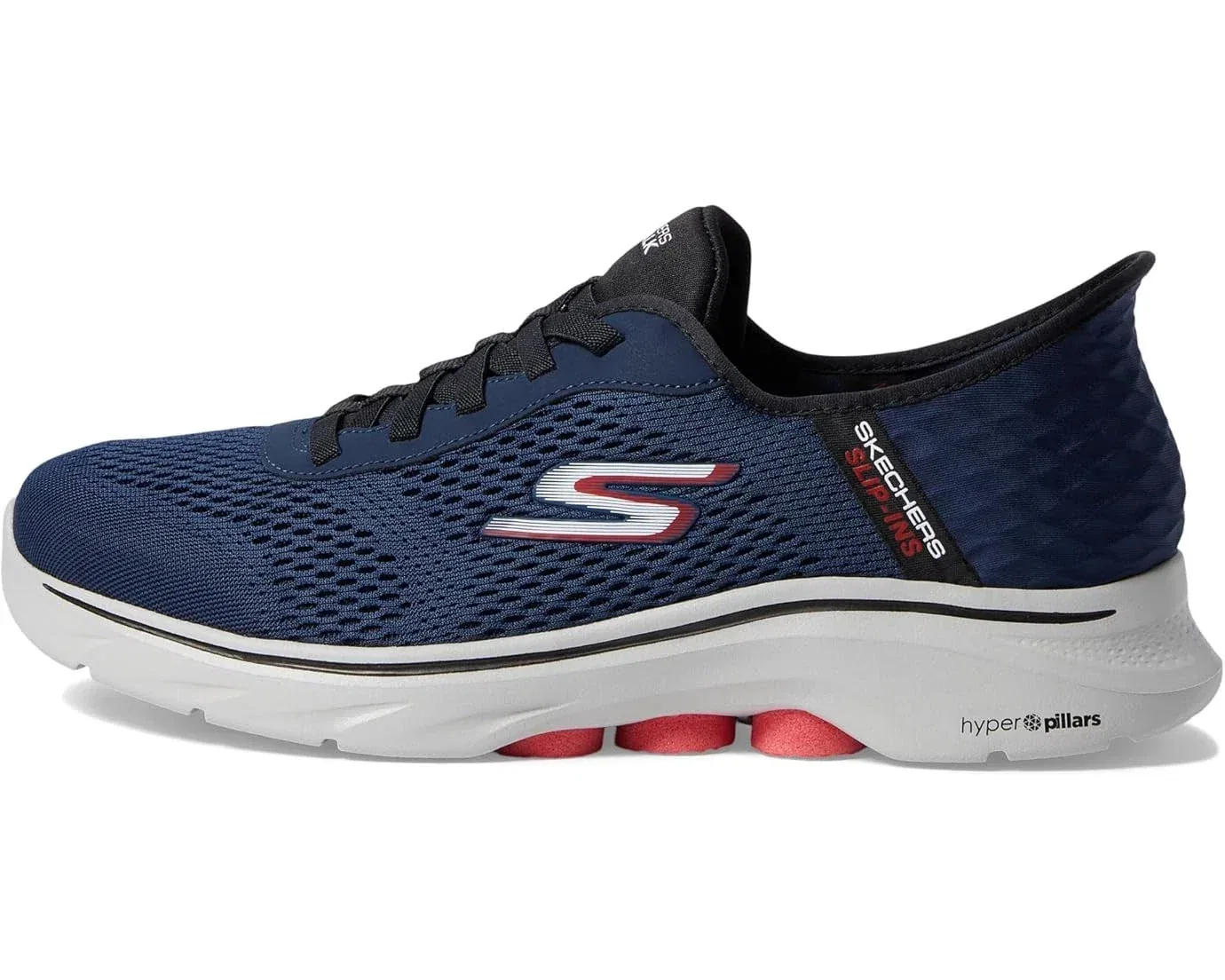 Мужские кроссовки Skechers GO Walk 7 - Easy On 2, синие, модель HAWK3119 — фото 2