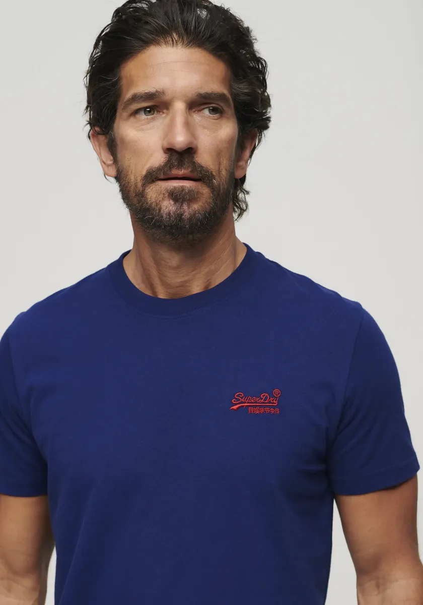 Рубашка с круглым вырезом Superdry "Футболка Essential Logo из органического хлопка", цвет Supermarine — фото 2