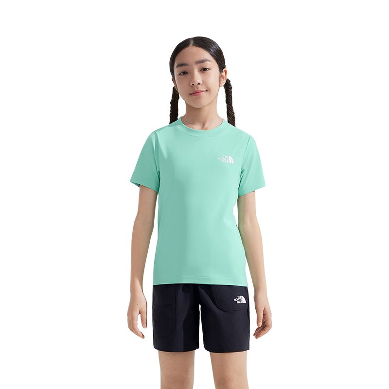 THE NORTH FACE Футболка SUN CHASE Green для детей 3-7 лет — фото 4