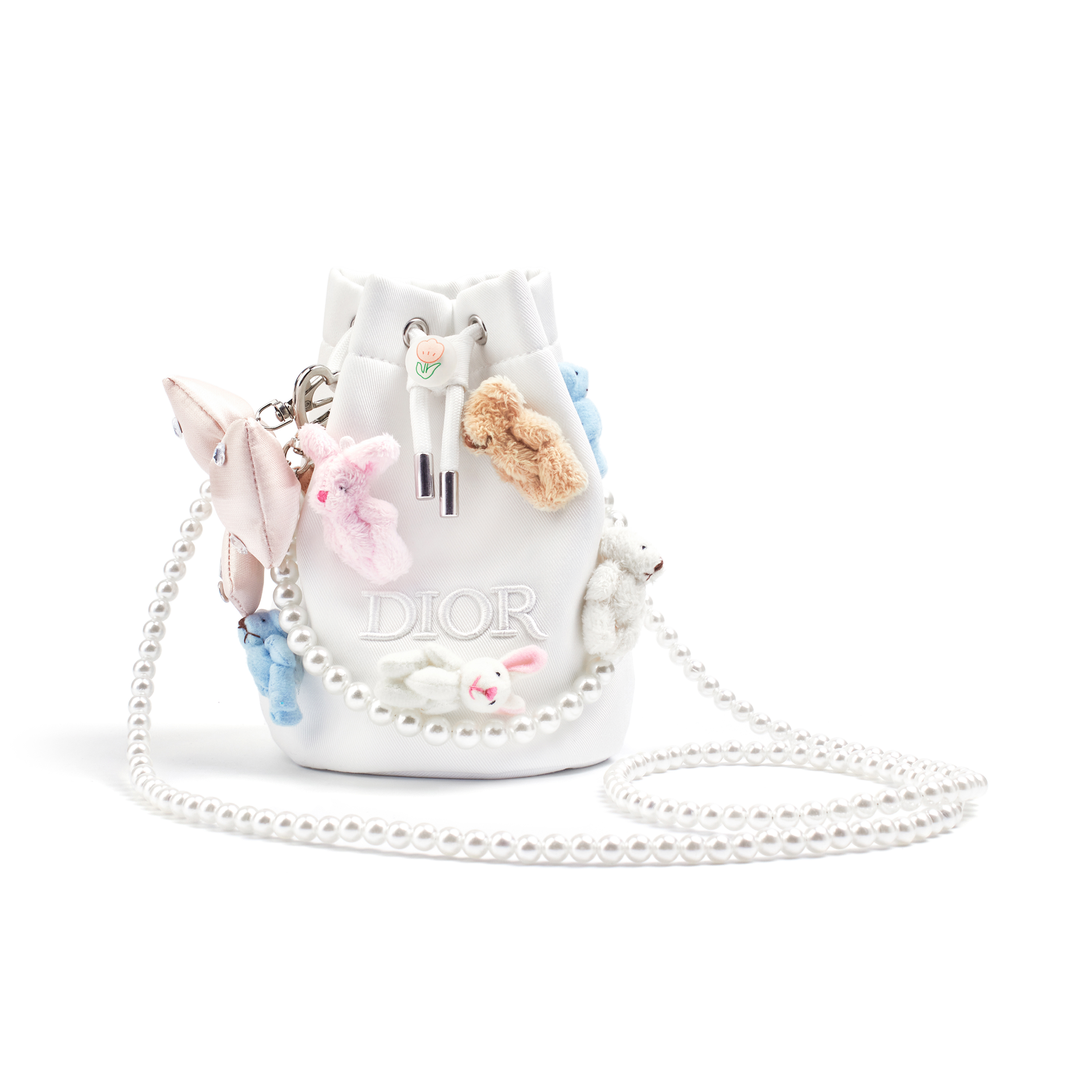 

Индивидуальная косметичка Amber Dreamy с милым дизайном питомца, ткань Bamin, девичий стиль, мягкое лето, мешок на шнурке DIOR