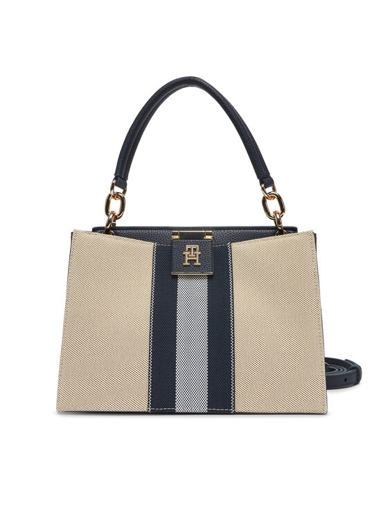 

Сумочка Th Her Mini Tote Canvas Stripe AW0AW17435 Tommy Hilfiger, синий