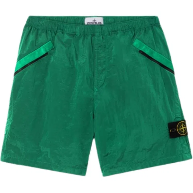 Шорты нейлоновые STONE ISLAND малахит