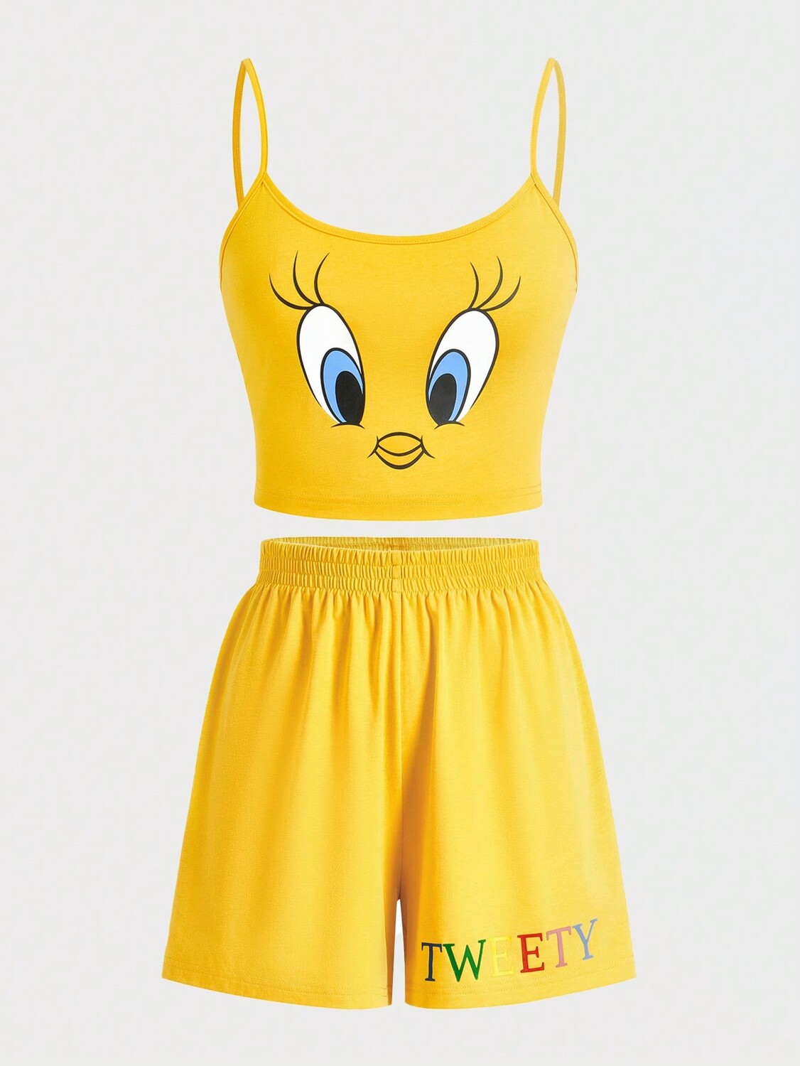 

Женский пижамный комплект LOONEY TUNES Looney Tunes X Shein, желтый