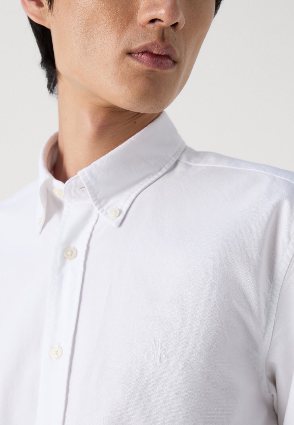 

Рубашка BUTTON DOWN COLLAR LONG SLEEVES ROUND HEM Marc O'Polo, белый