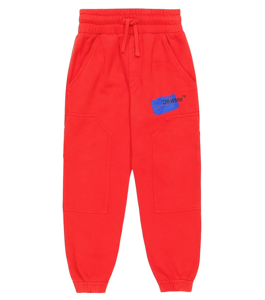 

Спортивные брюки из хлопка с принтом Off-White Kids, Red Blue