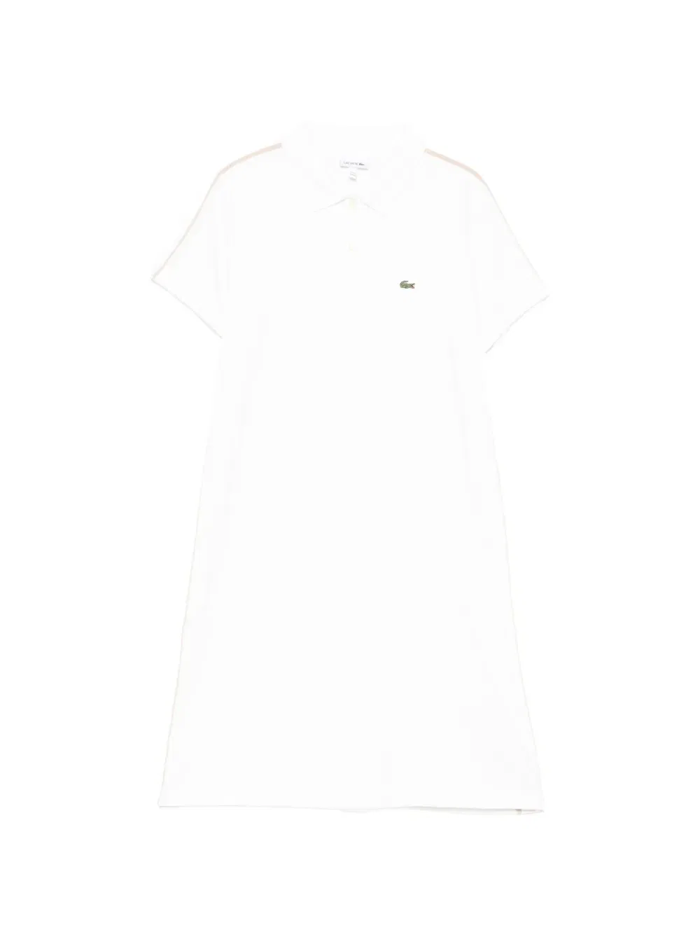Платье-поло с нашивкой-логотипом Lacoste, бежевый