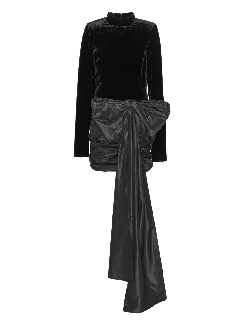 

Мини-платье с бархатным бантом Rotate Birger Christensen, черный