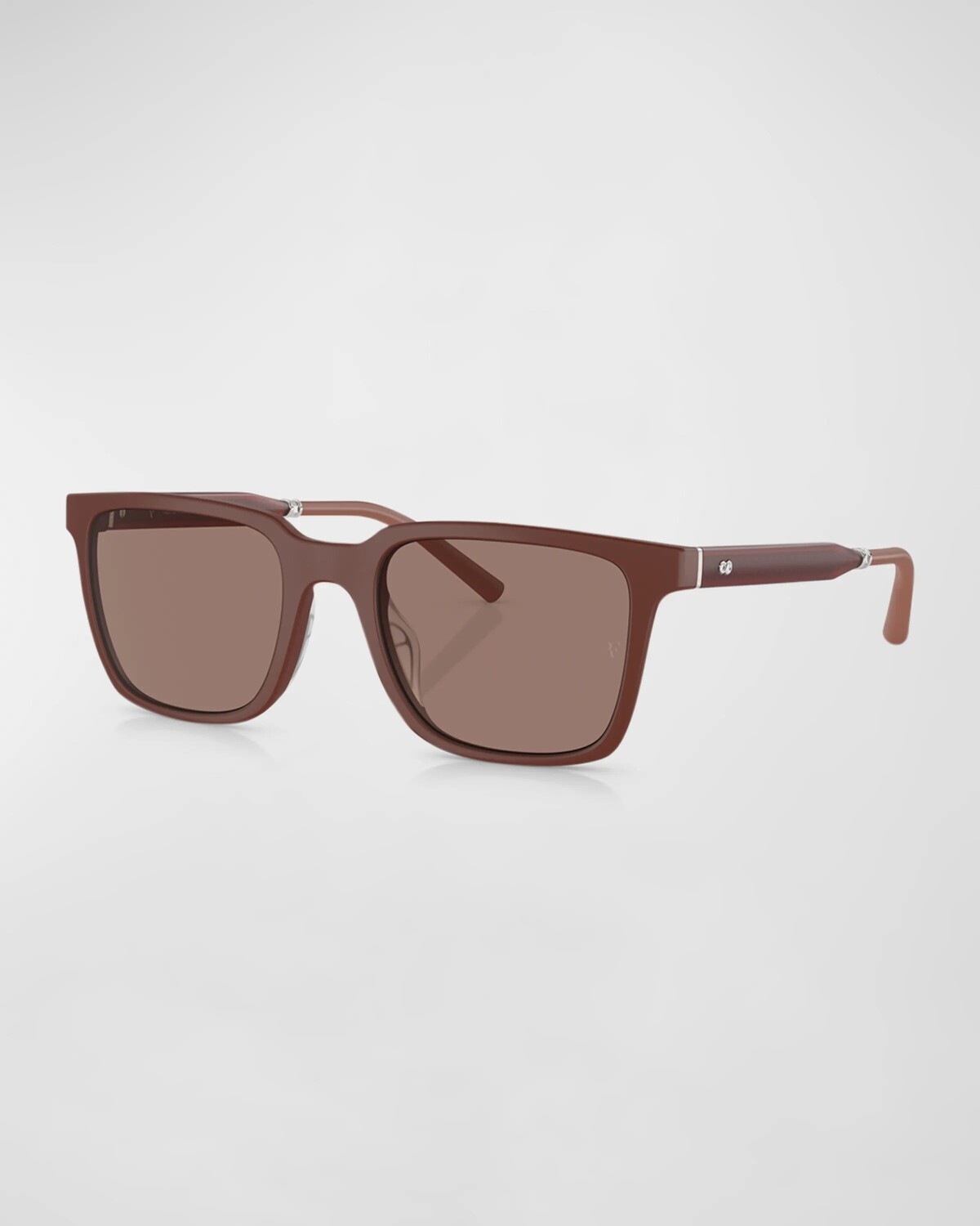 

Мужские прямоугольные солнцезащитные очки Mr. Federer Oliver Peoples, цвет Matte Red