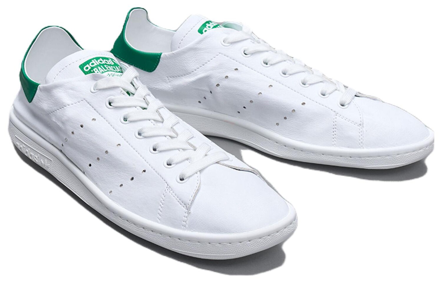 Adidas originals STAN SMITH Collection Обувь для скейтбординга унисекс, White/Green — фото 2