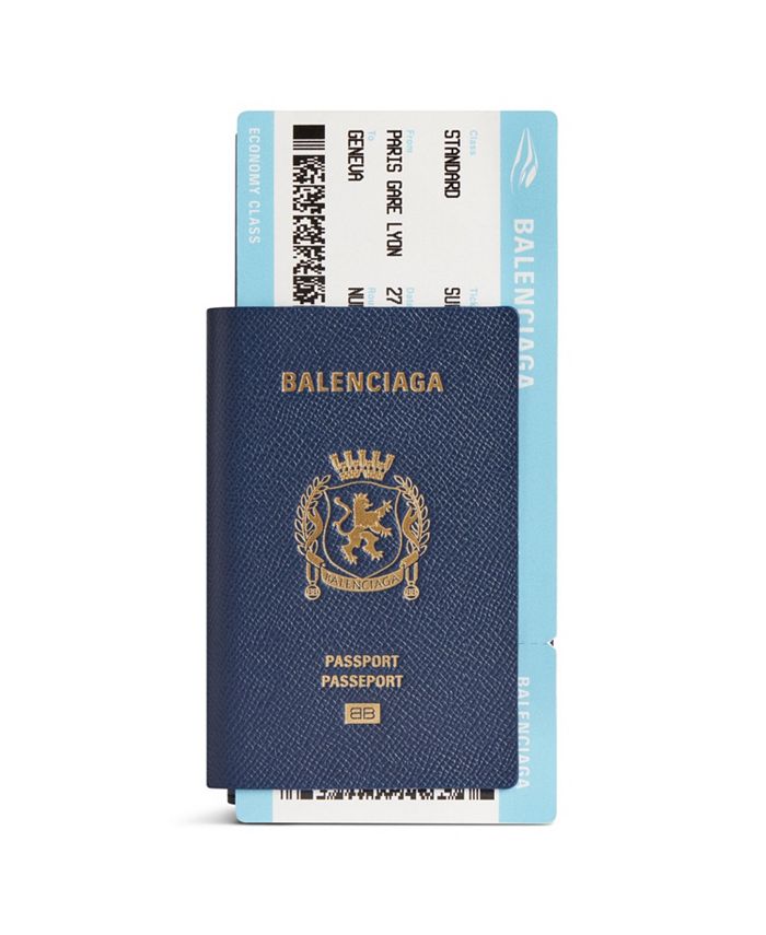 

Длинный паспортный кошелек 1 билет Balenciaga, синий