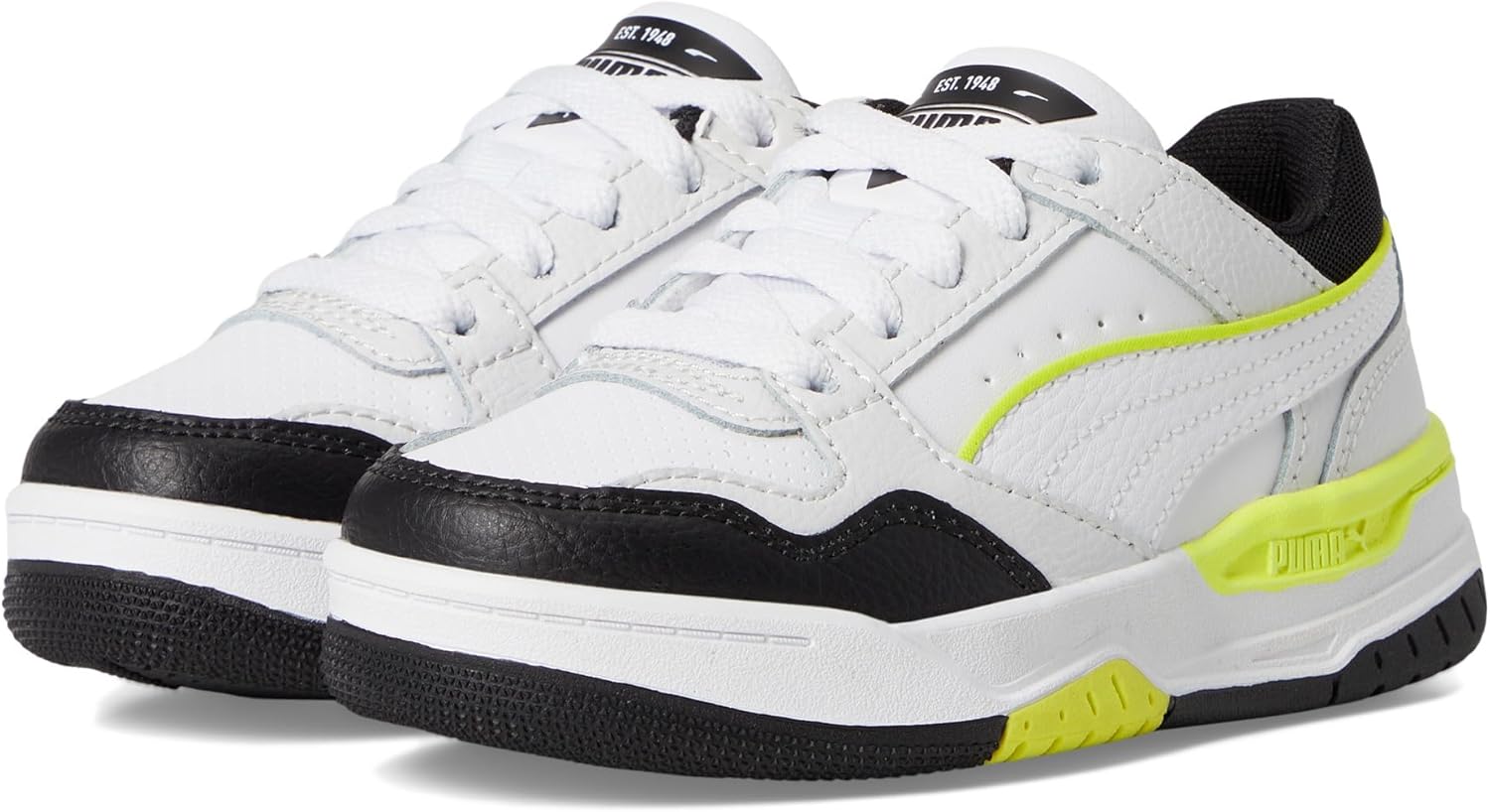 

Кроссовки Puma Unisex-Child Rebound Retro (для маленьких детей), белый/черный