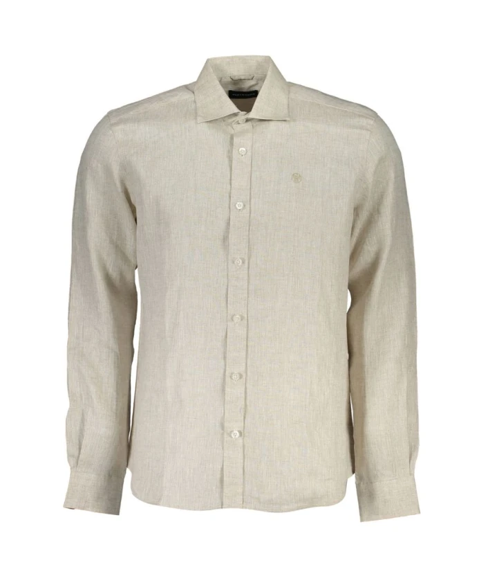 

Мужская рубашка из бежевого льна North Sails, бежевый