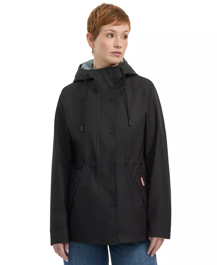 

Женская водоотталкивающая короткая плащевая куртка Hunter, черный