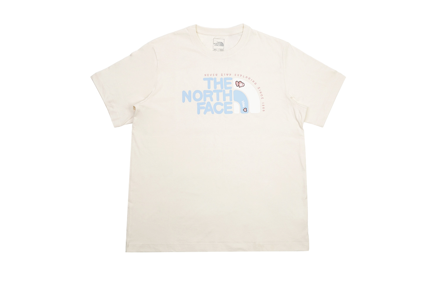 

Футболка с рисунком сердца унисекс Дюна белая The North Face, цвет Dune White