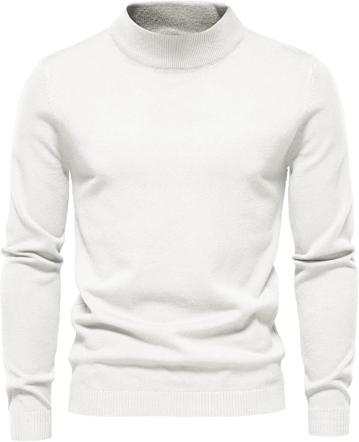 

Мужской свитер Maiyifu-GJ с воротником-стойкой, длинным рукавом и приталенным кроем