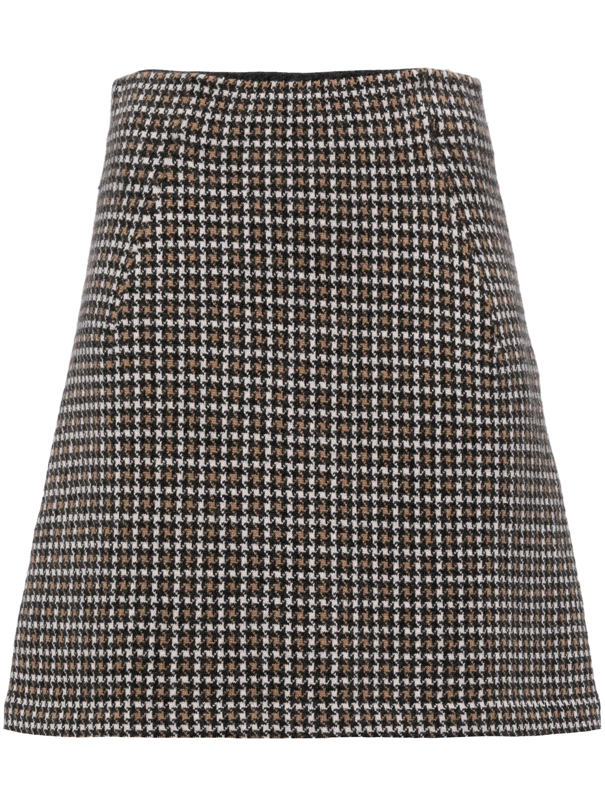 

Трикотажная юбка в ломаную клетку N.Peal, серый