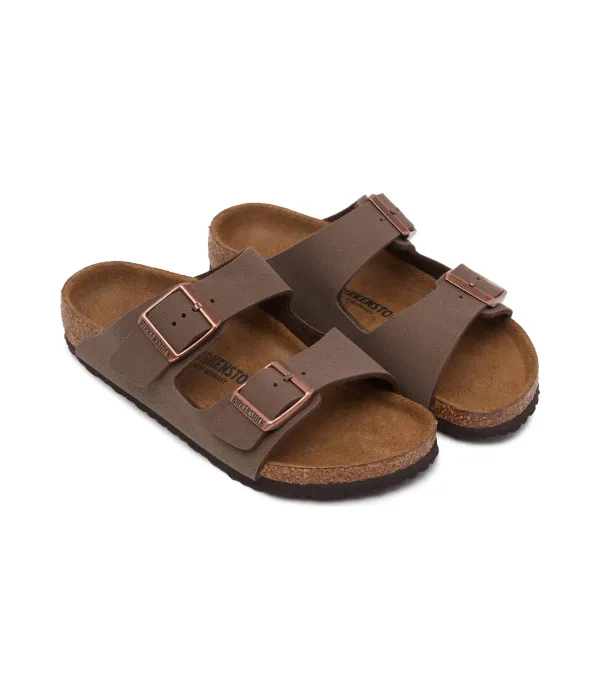 Тапочки из кожи Аризона Narrow fit Birkenstock, коричневый — фото 2