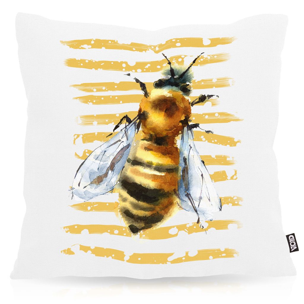 

Чехол на подушку VOID Honey Bee, уличная и домашняя подушка. Размер: 60 x 60 см.