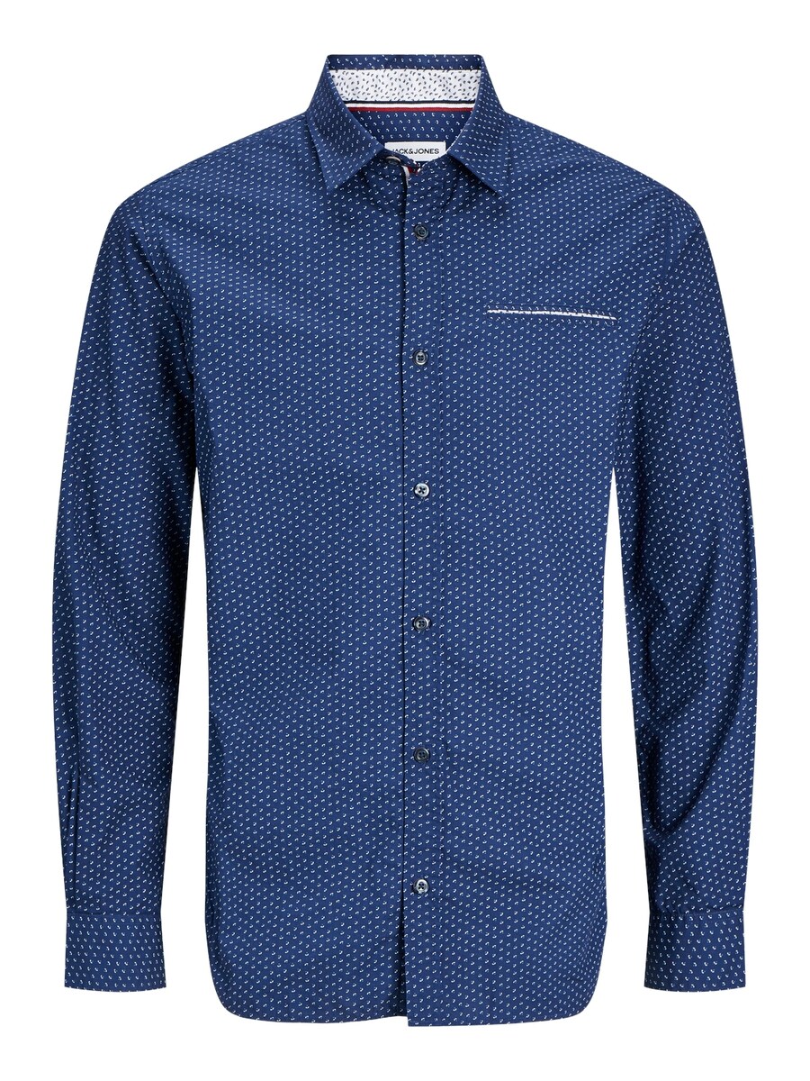 

Рубашка Slim Fit на пуговицах JACK & JONES JJERemy, синий/темно-синий