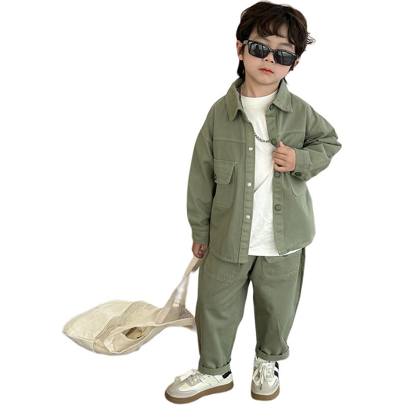 

Детская повседневная спортивная одежда с лацканом Moderate EASTERN CAMEL, зеленый