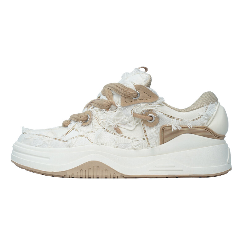 

Кроссовки MINEPAIR Skateboarding Shoes Unisex Low-top White Yellow, цвет Off White