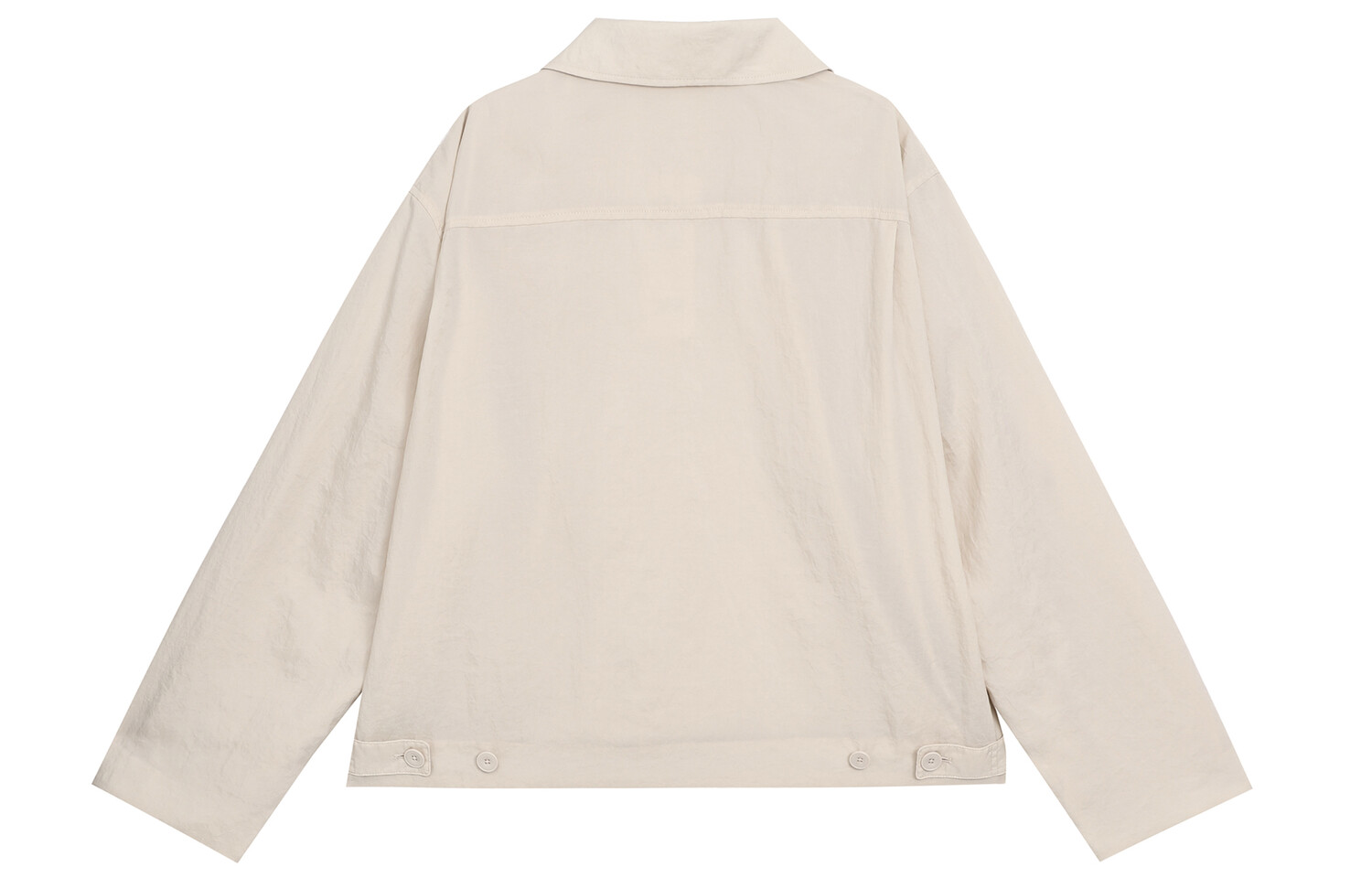 Легкая куртка унисекс Uniqlo Nylon Shirt, 30 кремовый — фото 2