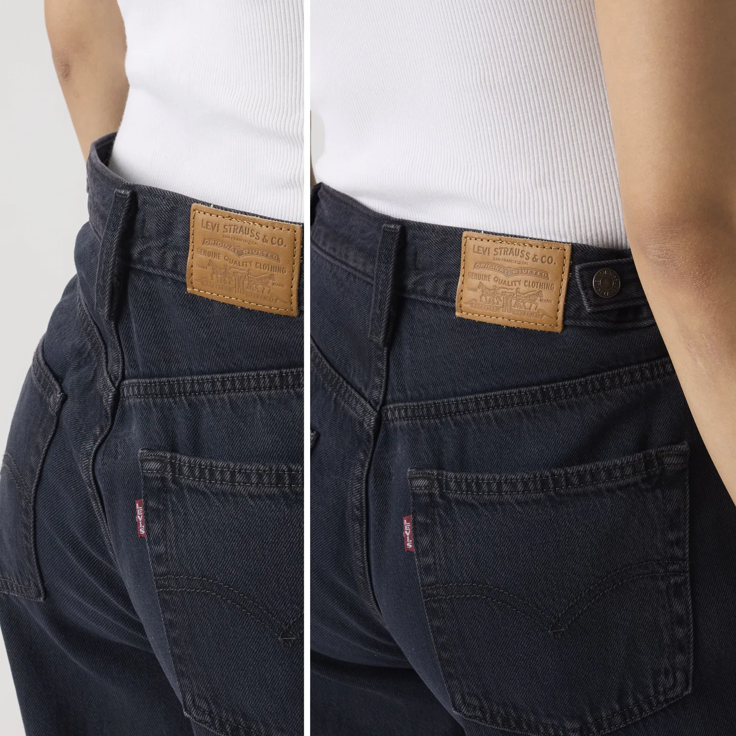 Легкие женские джинсы Cinch с широкими штанинами Levi's, Black — фото 3