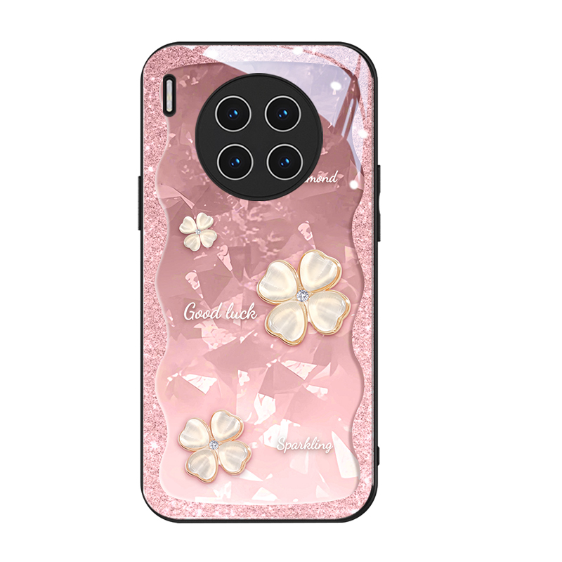 

Чехол для телефона Hizeus Sea Diamond, Glass case lace lucky four-leaf clover pink