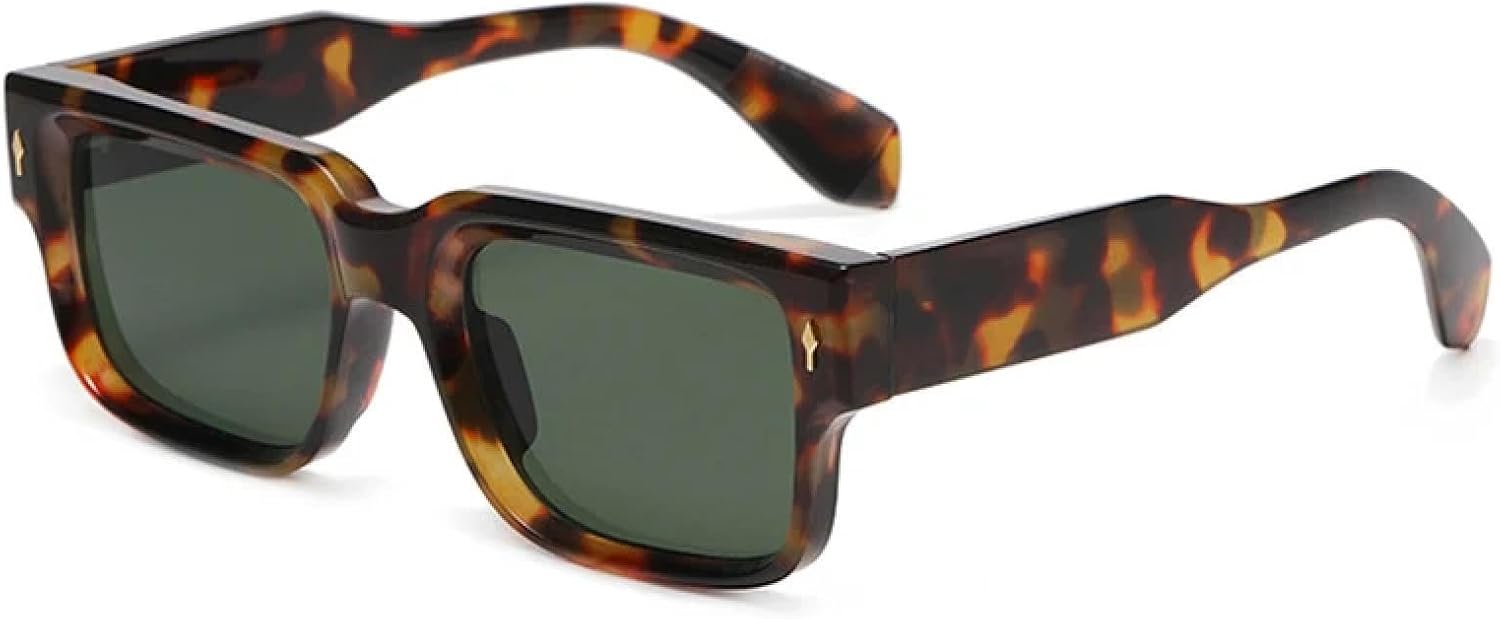 

Солнцезащитные очки с защитой от УФ-излучения UV400 | Желто-синие заклепки, мужские, прозрачные, градиентные, для занятий спортом на открытом воздухе и вождения DSVIGF, Leopard Dark Green