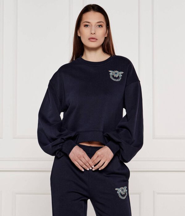 

Свитер в церезоле Relaxed fit Pinko, синий