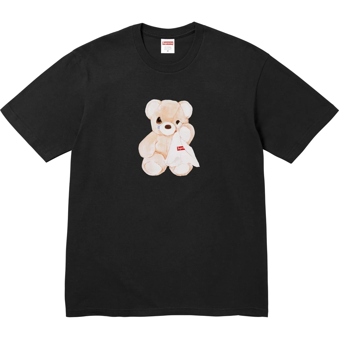 Футболка с принтом медведя Supreme, коричневый — фото 4
