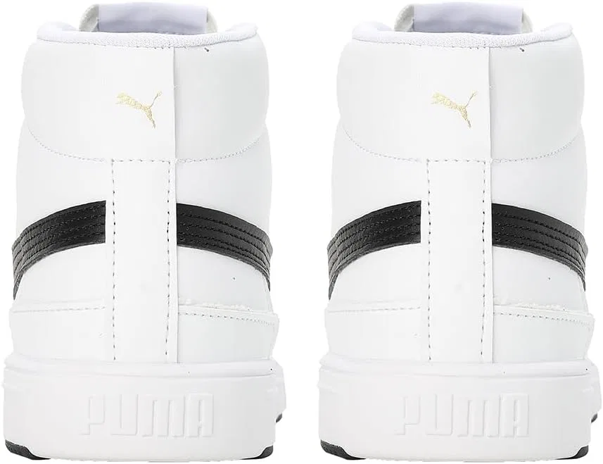 Кроссовки PUMA Unisex Serve Pro Lite Mid Trainers, Puma White Puma Black Puma Team Gold — фото 4
