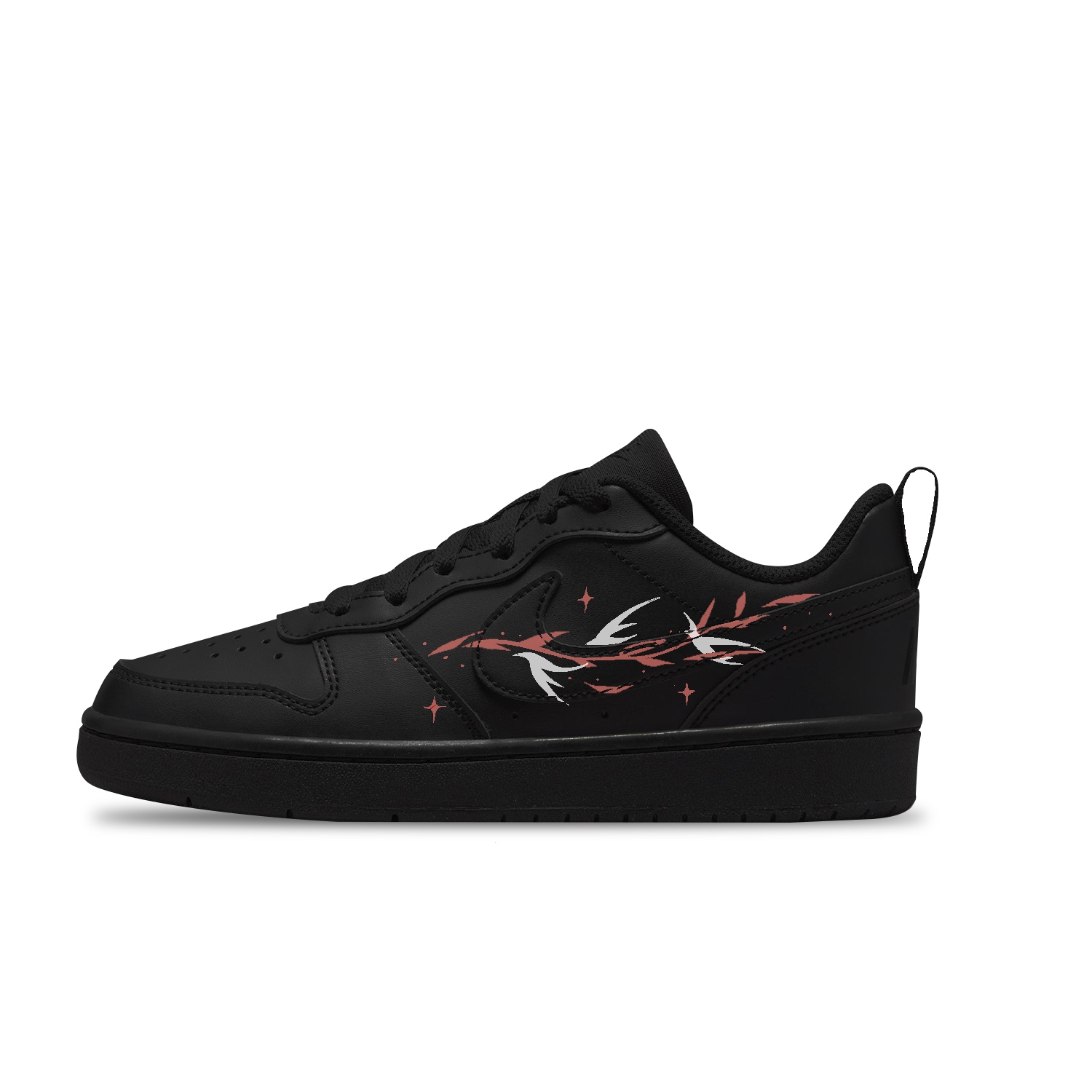 

Кроссовки для скейтбординга Court Borough с противоскользящей подошвой и устойчивостью к истиранию, низкие, детские, унисекс Nike, красный