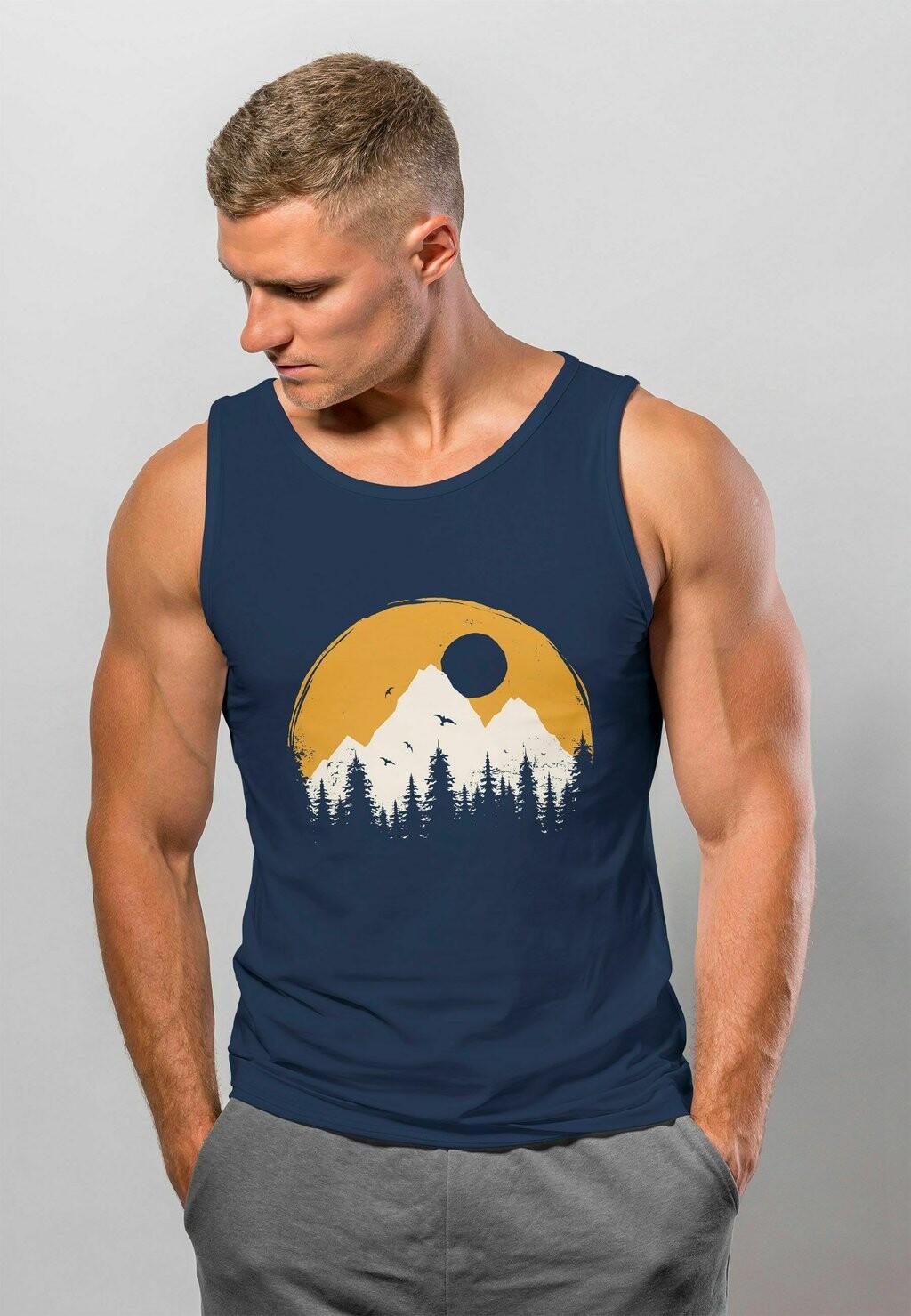 

Топ NATURAL LOGO FASHION MUSKEL Neverless, светло-голубой