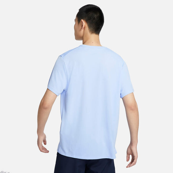 Футболка Nike Dri-FIT UV Miler Short-Sleeve Running Top 'Blue', синий — фото 4