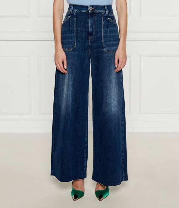 

Джинсы белые Flare fit Pinko, синий