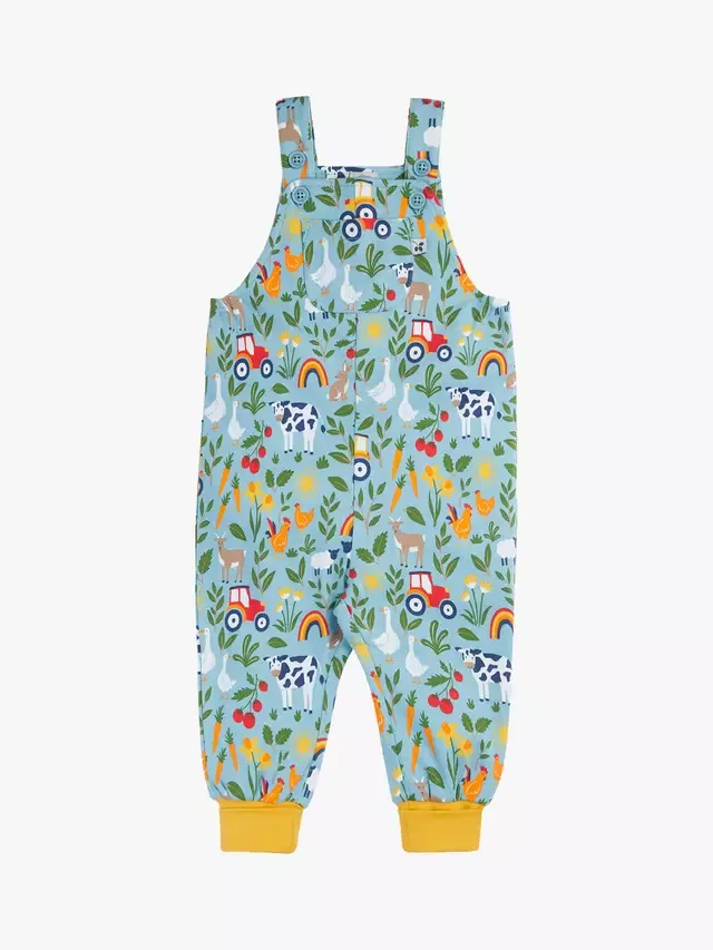 Комбинезончик из мини-пастернака, разноцветный Frugi
