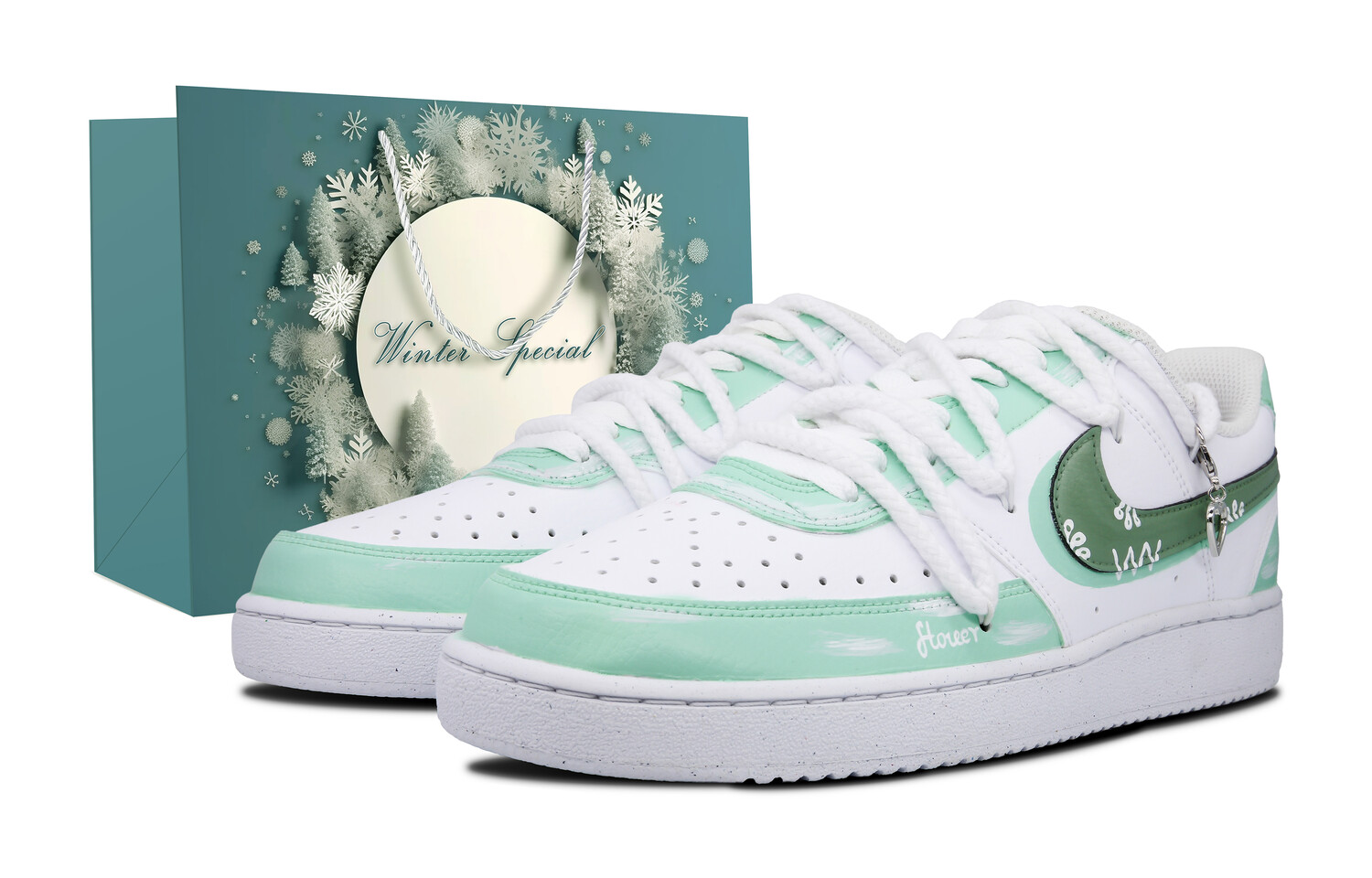 

Кроссовки Nike Court Vision 1 Skateboard Shoes Women's Low-Top White