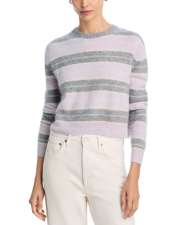 

Кашемировый полосатый свитер Grizzly Guest In Residence, фиолетовый