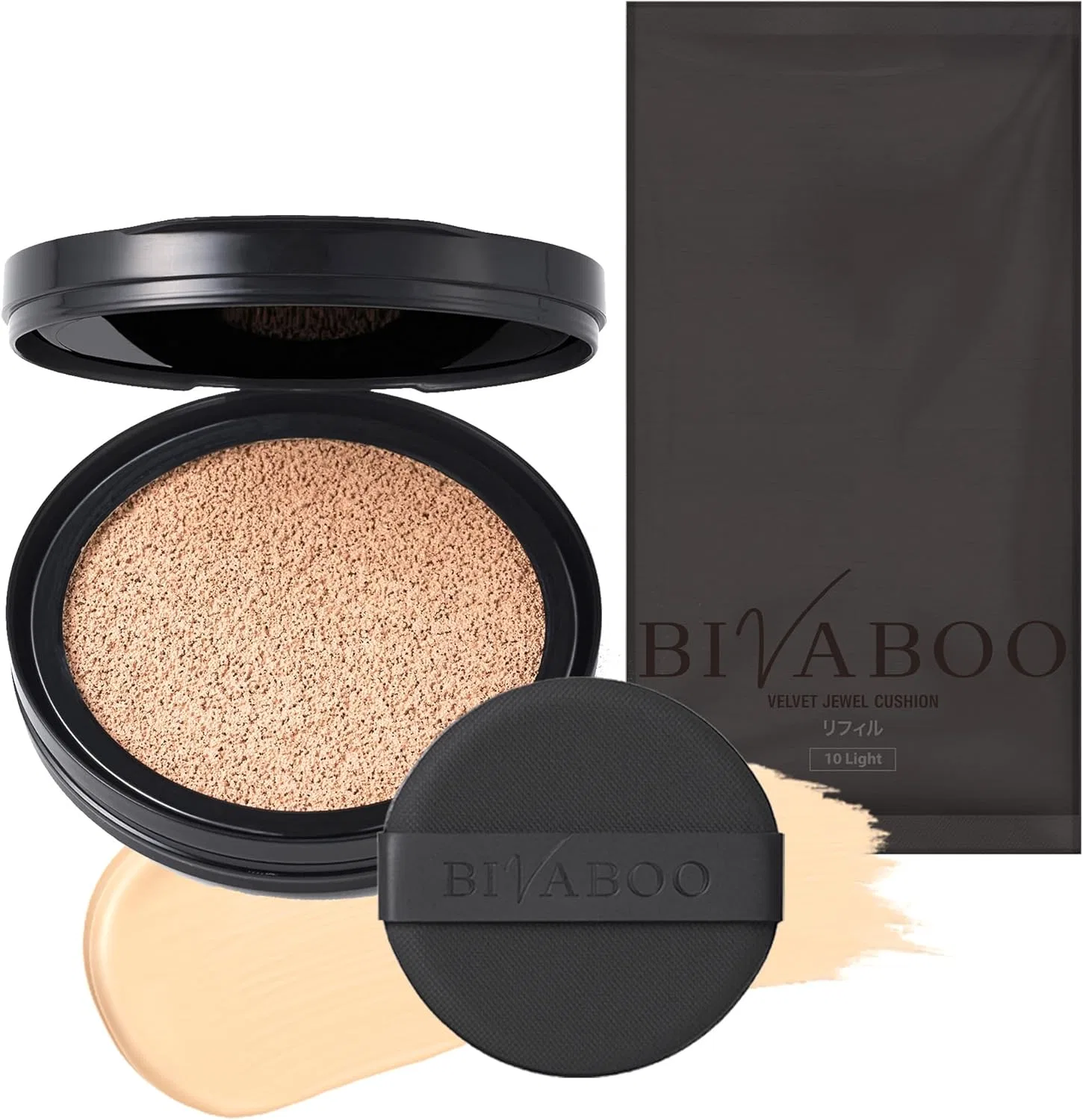 Тональное средство BIVABOO Velvet Jewel Cushion Ginza Stephanie Cosmetics, рефилл, 13 г, светлый