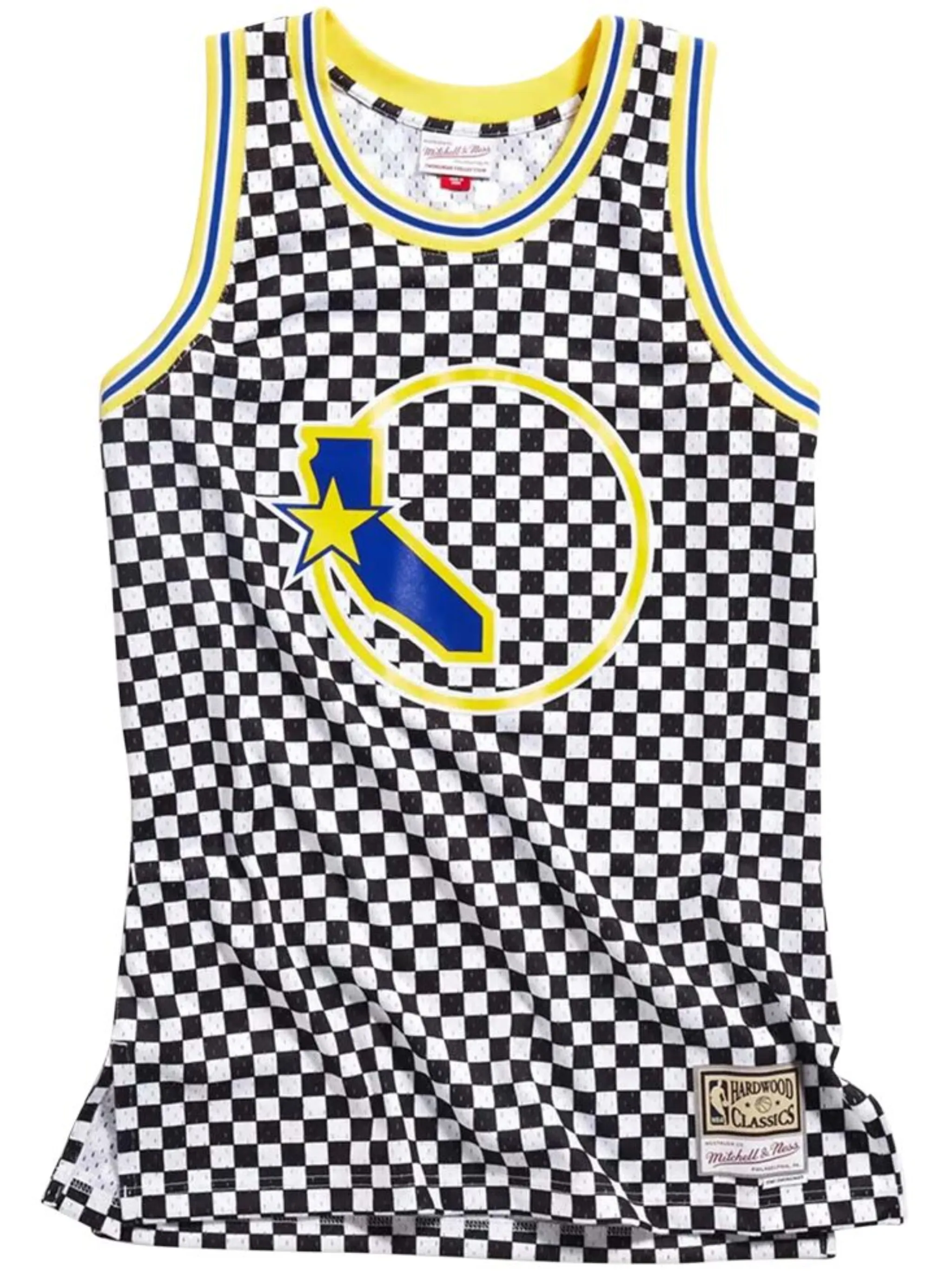 

Топ NBA Golden State Warriors Checked Swingman Mitchell & Ness, черный