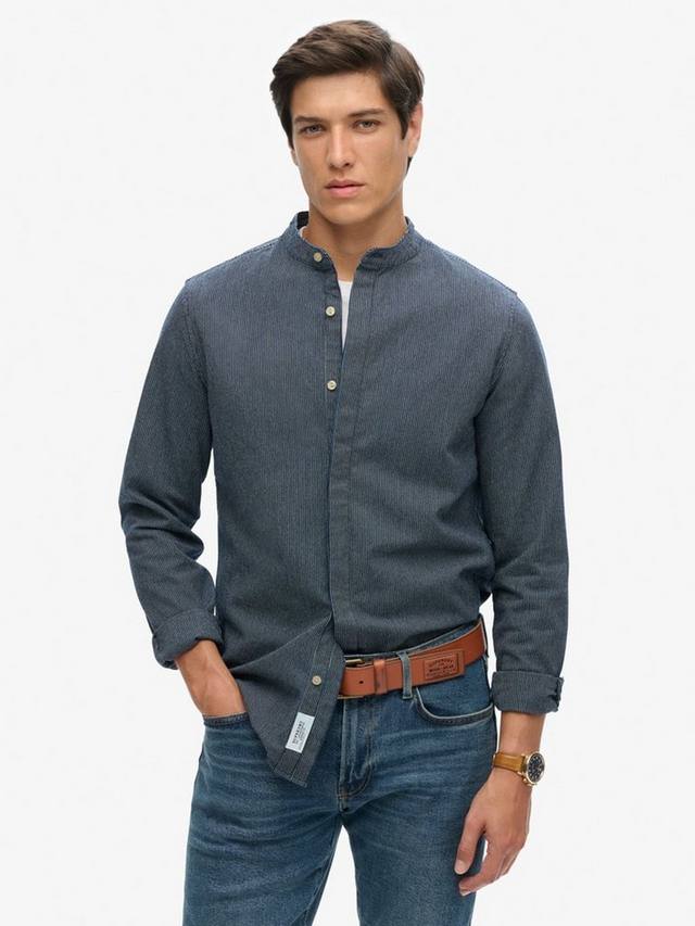 

Футболка Grandad из органического хлопка в полоску Superdry, Indigo