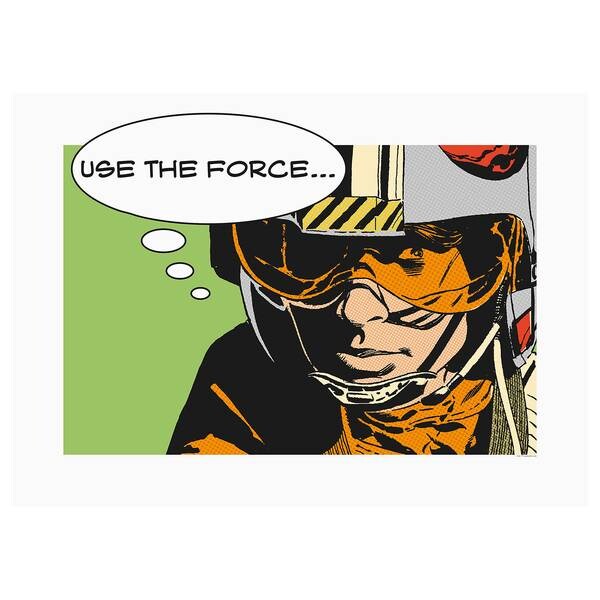 

Фреска Komar Comic Quote Luke, разноцветный