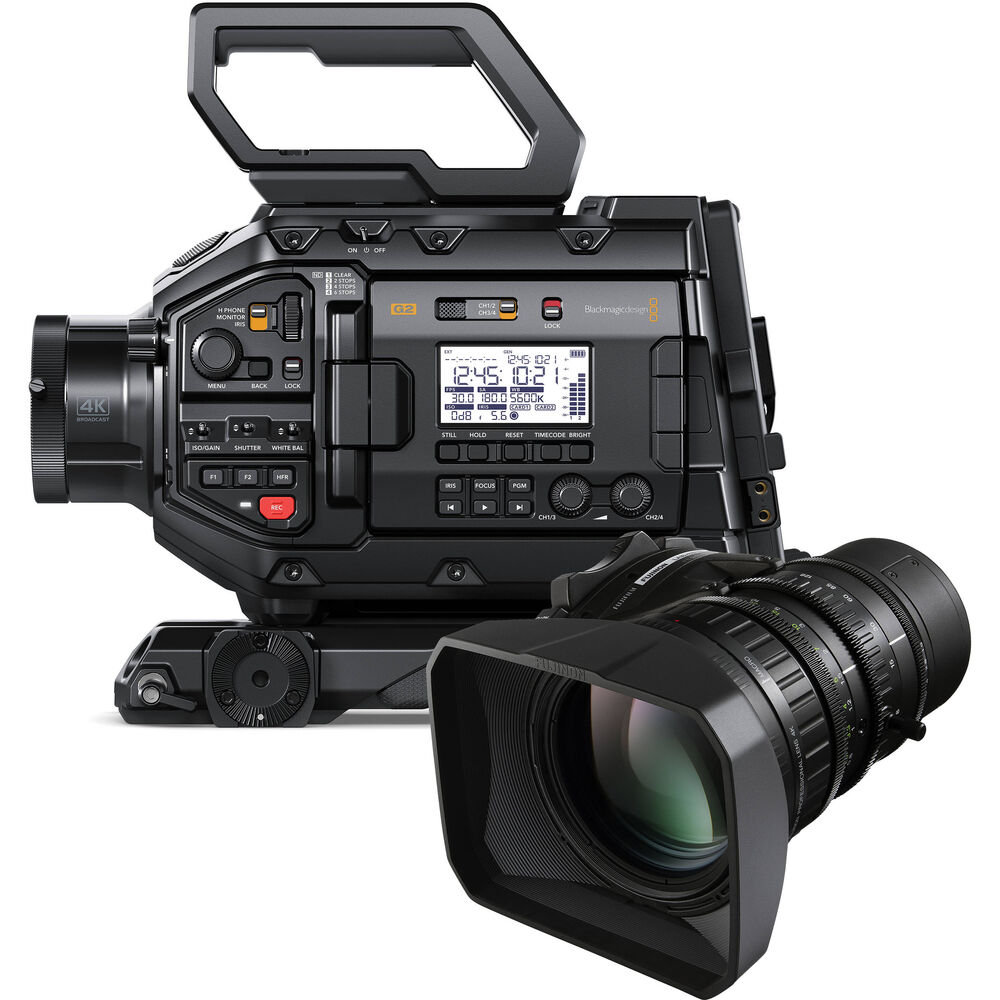 

Комплект камеры Blackmagic Design URSA Broadcast G2 с объективом Fujinon LA16x8BRM-XB1A с креплением 2/3 дюйма