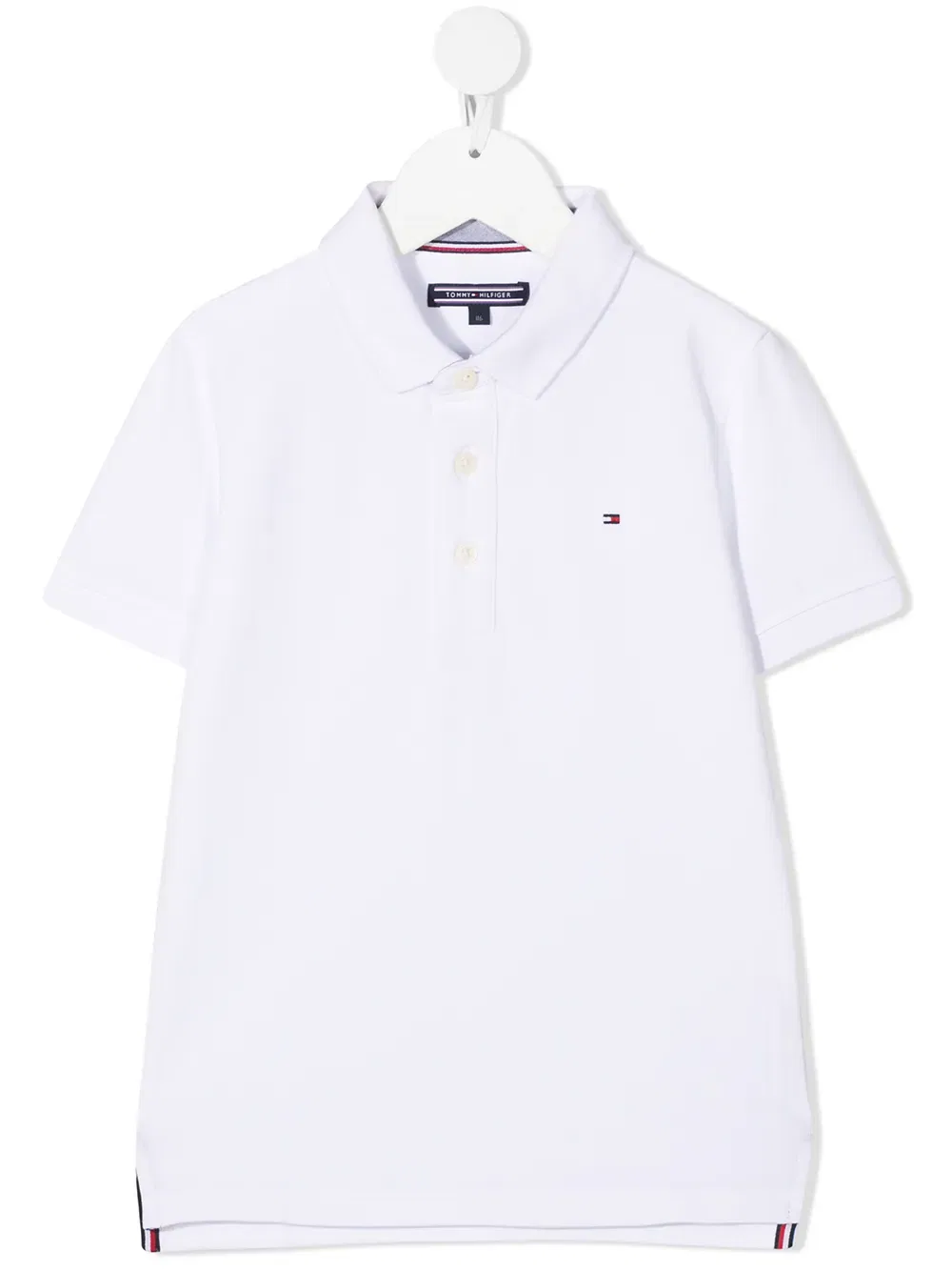 Поло с вышитым логотипом Tommy Hilfiger Junior, белый