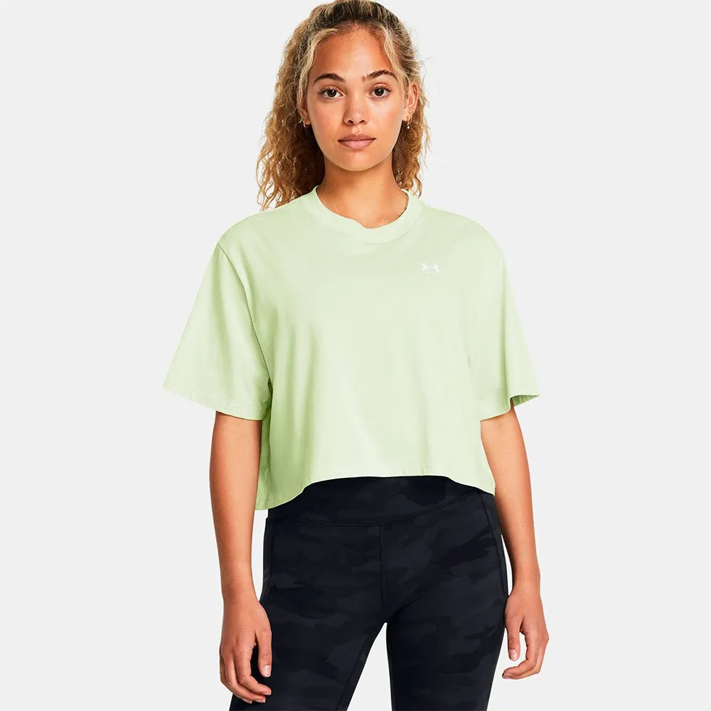 

Футболка Under Armour Boxy Crop Logo, зеленый