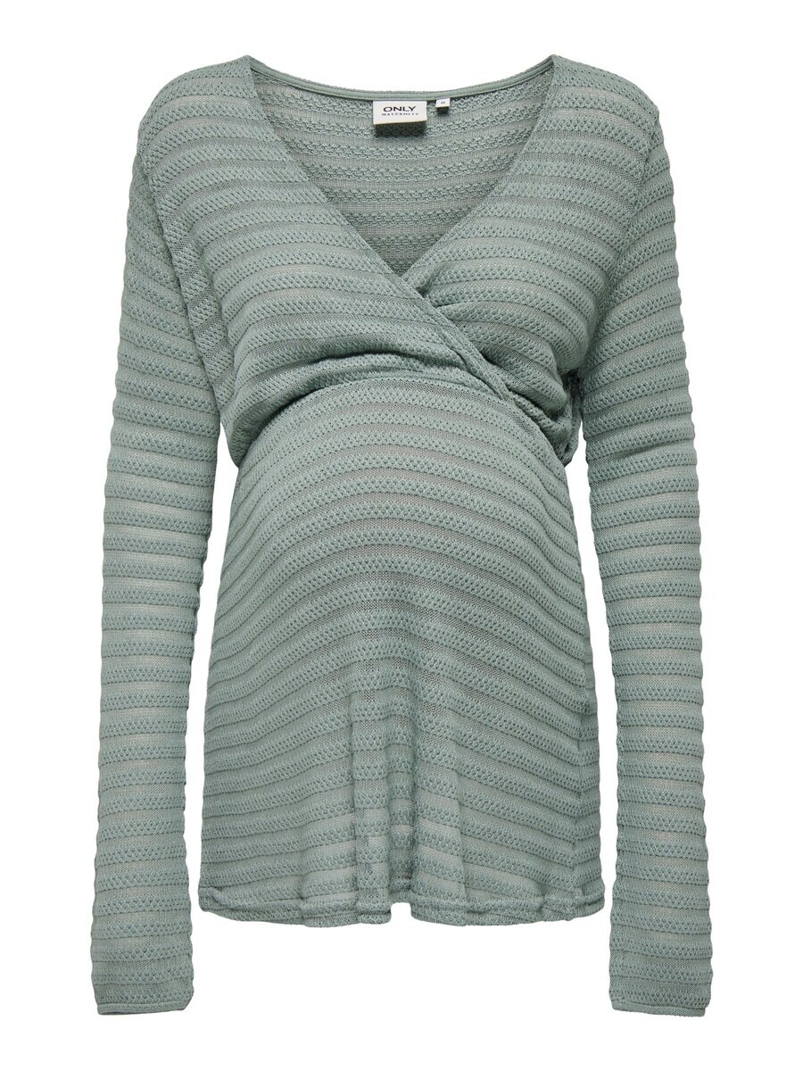 

Лонгслив Only Maternity Shirt, оливковый