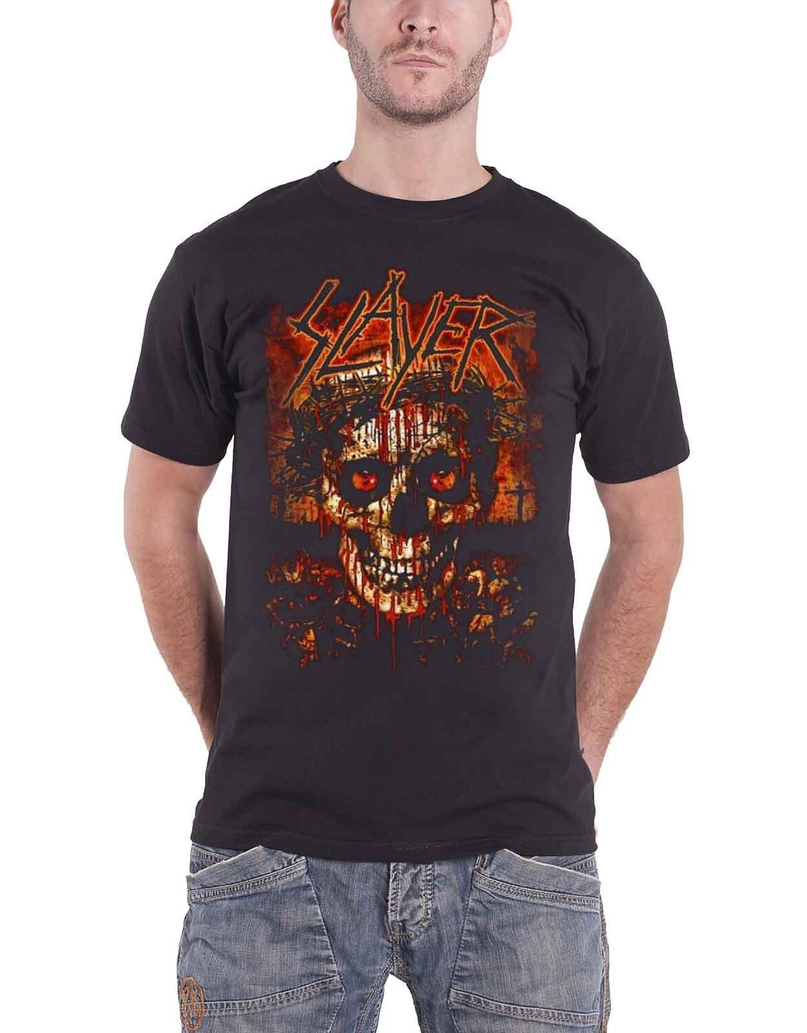 

Футболка с кровавой короной Slayer, черный